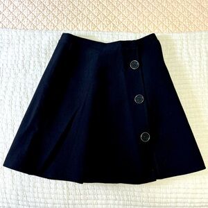 Jill Stuart A Line Wool Crepe Mini Skirt